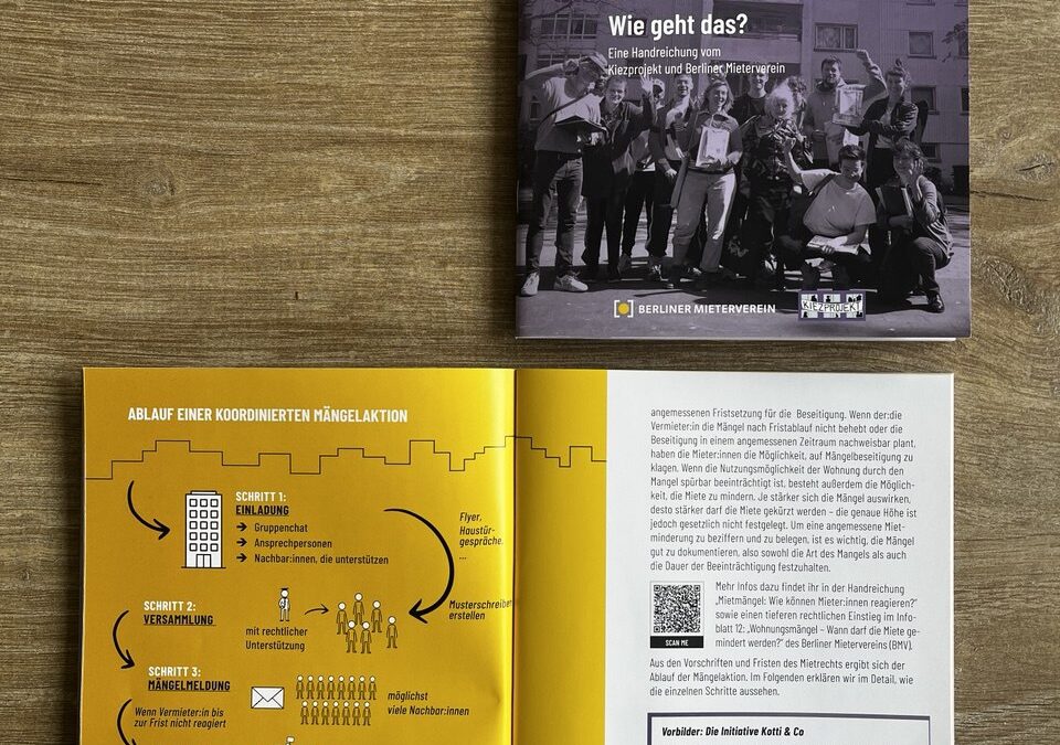 Broschüre „Gemeinsam gegen Wohnungsmängel – wie geht das?“